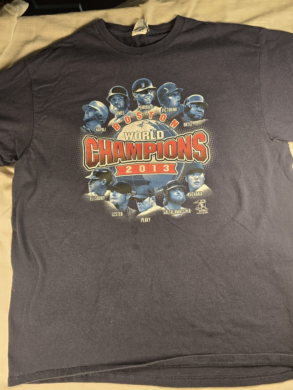 Boston Red Sox 2013 World Series Champions T-Shirt Men's Large